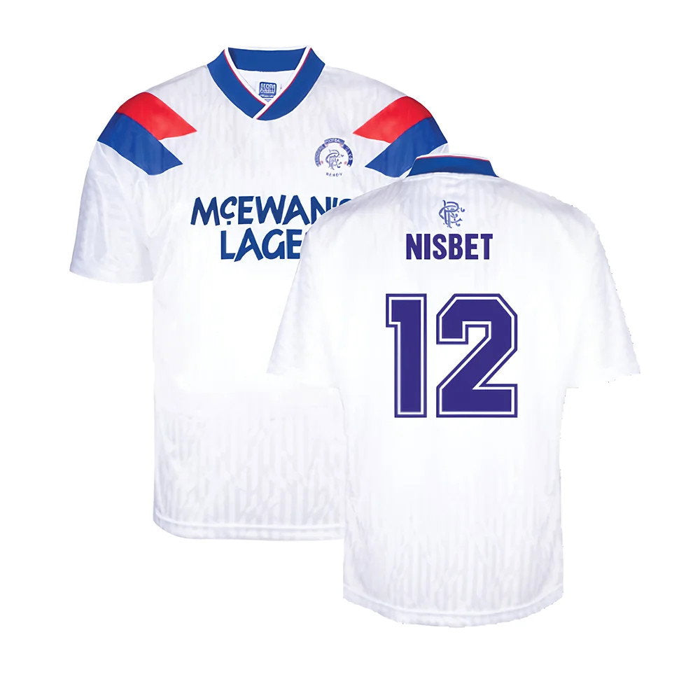 Rangers 1990 Away Retro Football Shirt (Nisbet 12)_0