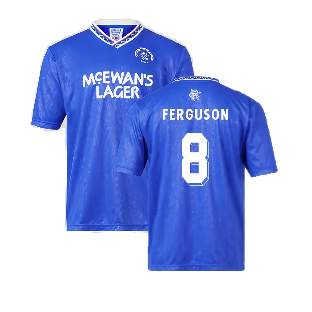 Rangers 1990 Home Retro Football Shirt (Ferguson 8)_0