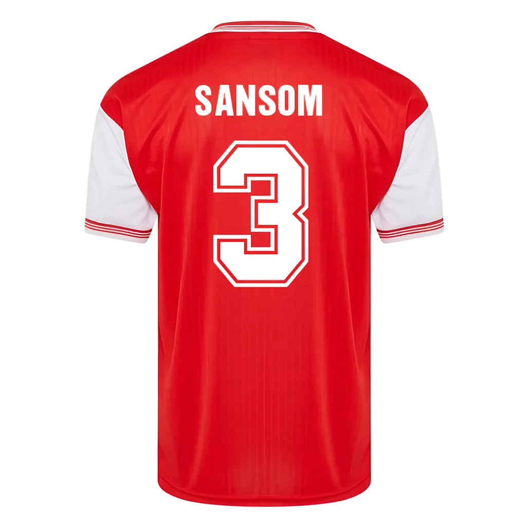 Score Draw Arsenal 1985 Centenary Retro Football Shirt (Sansom 3)_0