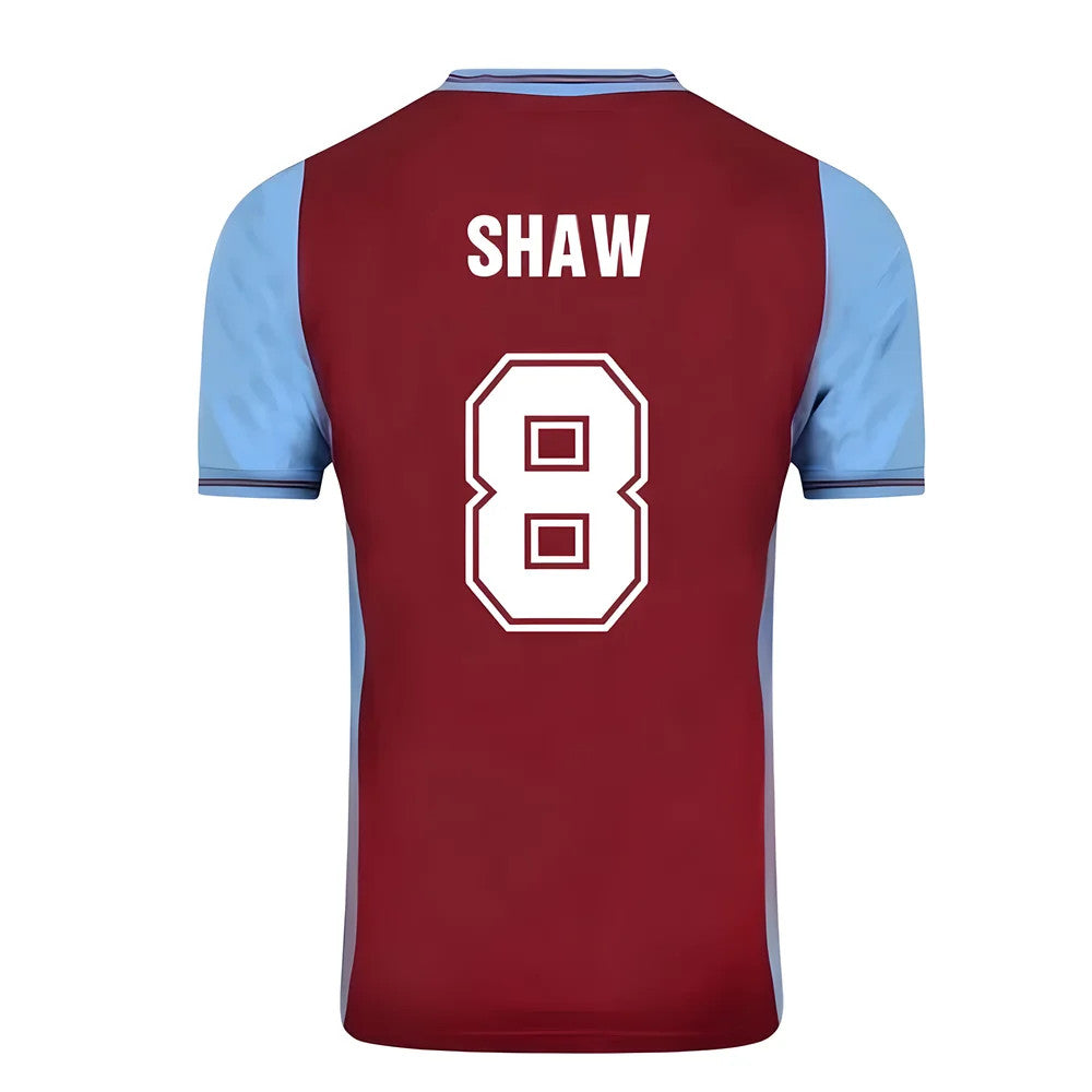 Score Draw Aston Villa 1982 Champions Of Europe Retro Football Shirt (Shaw 8)_0