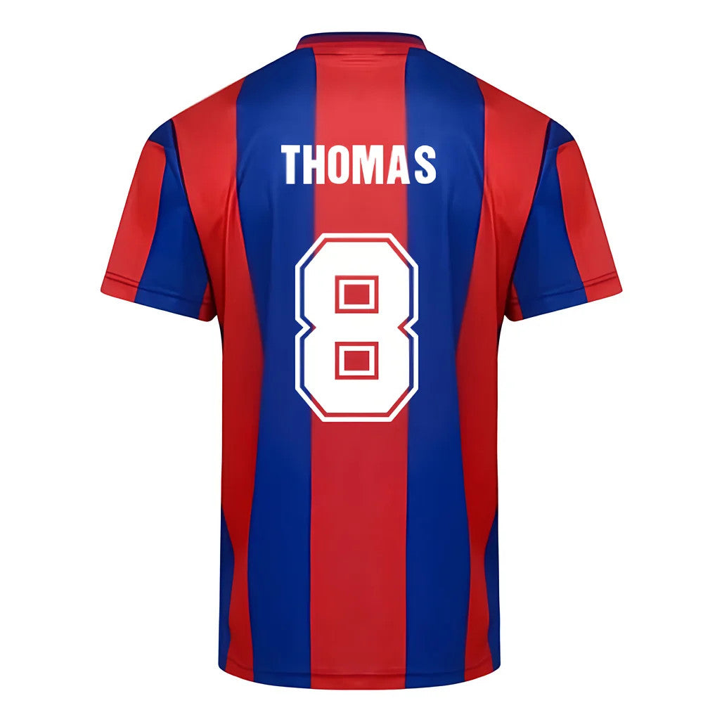 Score Draw Crystal Palace 1990 FA Cup Final Retro Football Shirt (Thomas 8)_0
