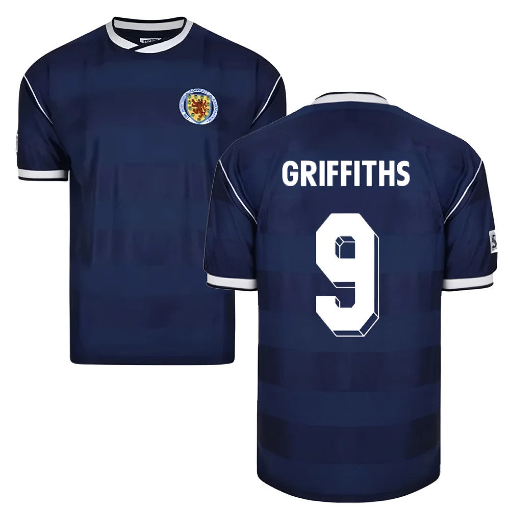Score Draw Scotland 1986 Retro Football Shirt (Griffiths 9)_0