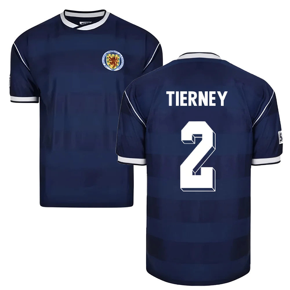 Score Draw Scotland 1986 Retro Football Shirt (Tierney 2)_0