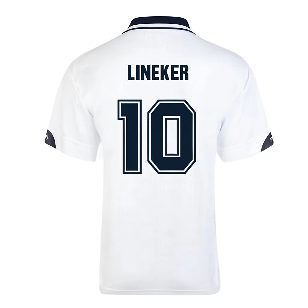 Score Draw Tottenham Hotspur 1991 FA Cup Final Retro Football Shirt (LINEKER 10)_0