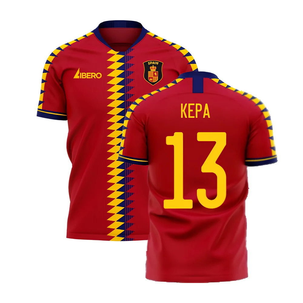 Spain 2025-2026 Home Concept Football Kit (Libero) (KEPA 13)_0