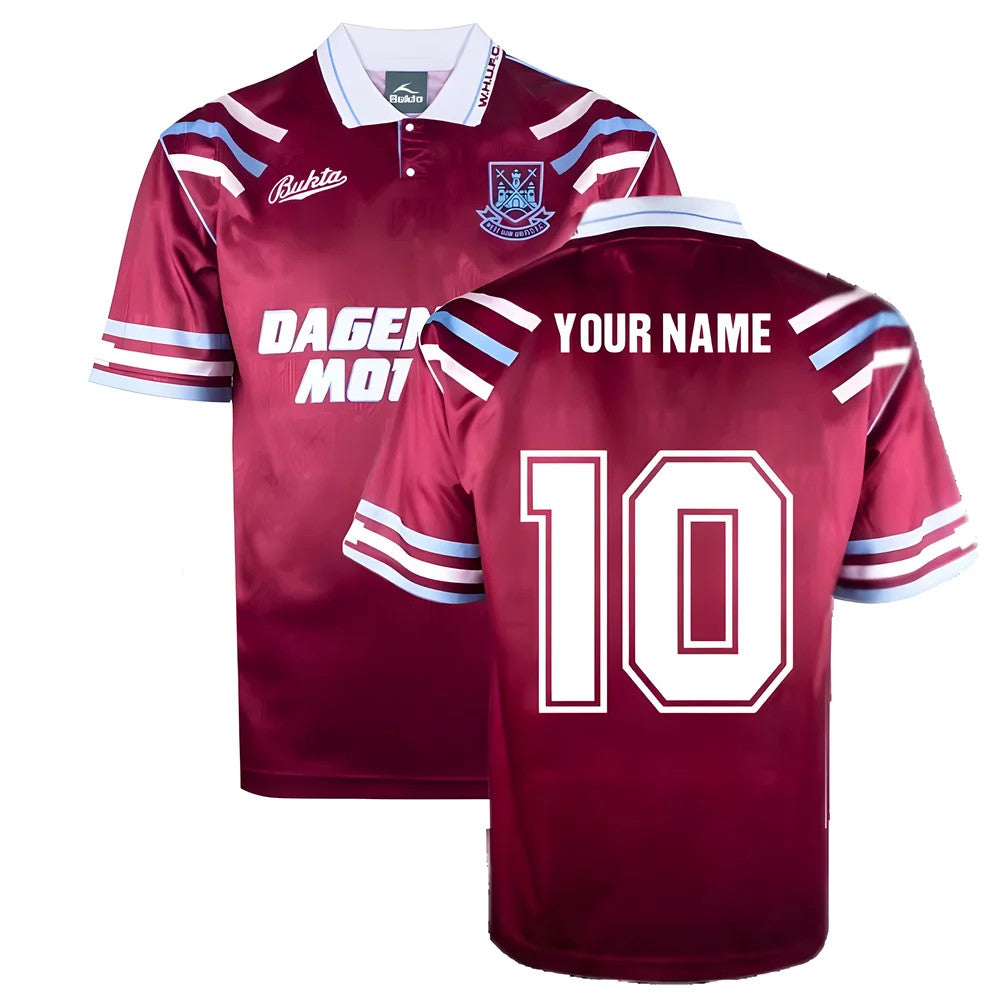 West Ham United 1992 Retro Football Shirt (Your Name)_0