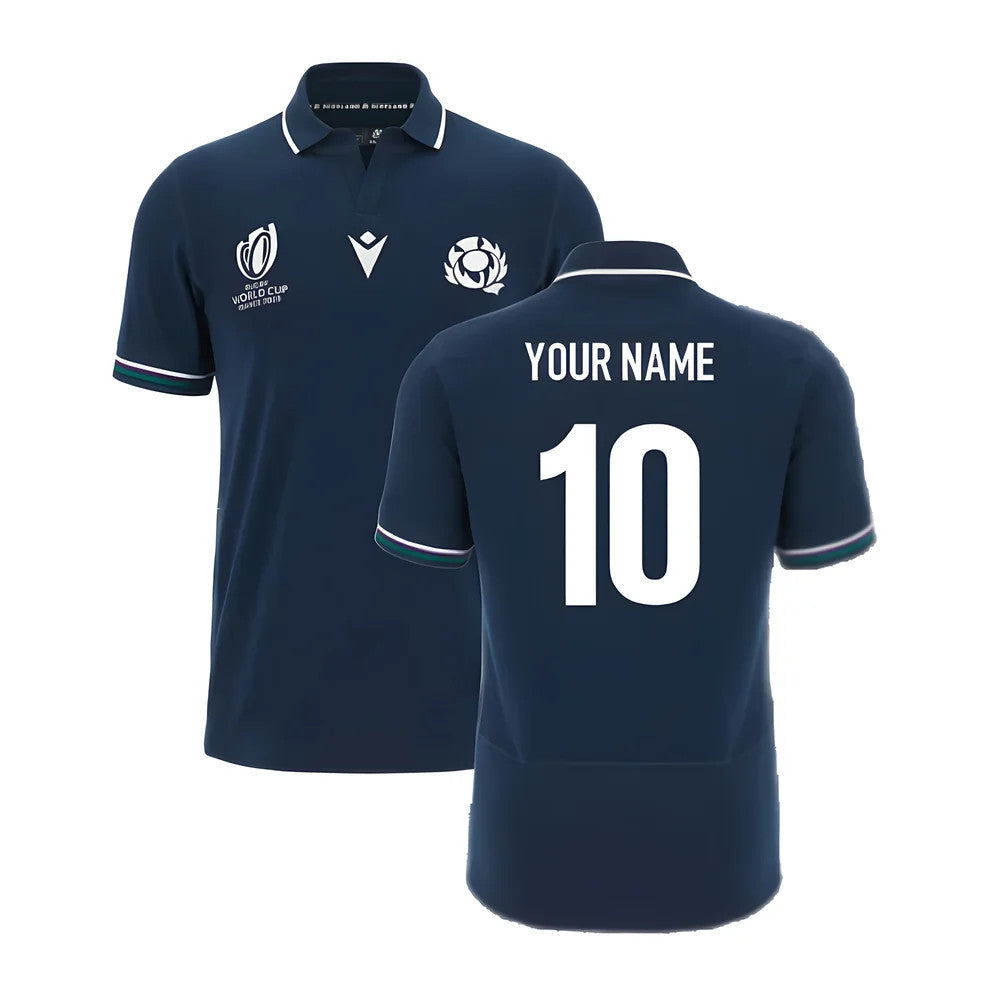 Scotland RWC 2023 Classic Home Rugby Shirt - Short Sleeve (Your Name)_0