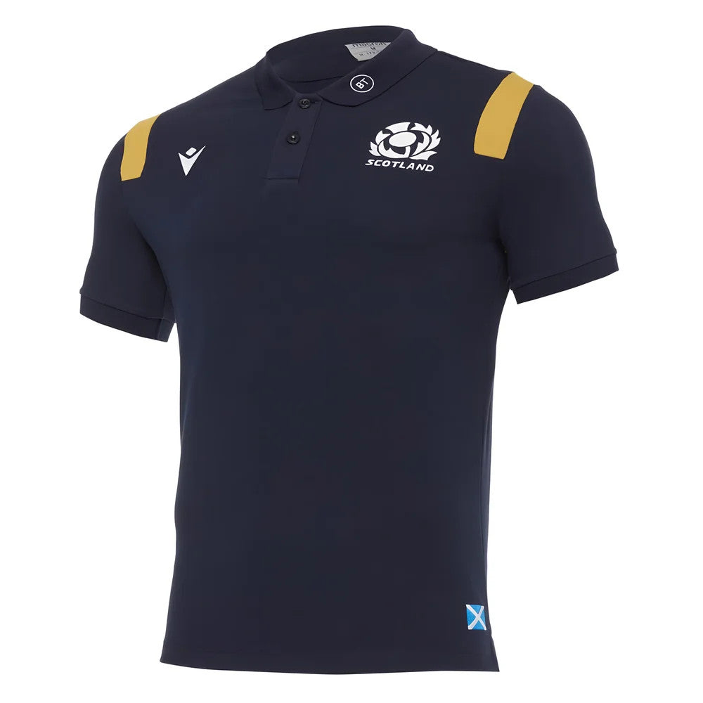 2020-2021 Scotland Official Polycotton Polo Shirt (Navy)_0
