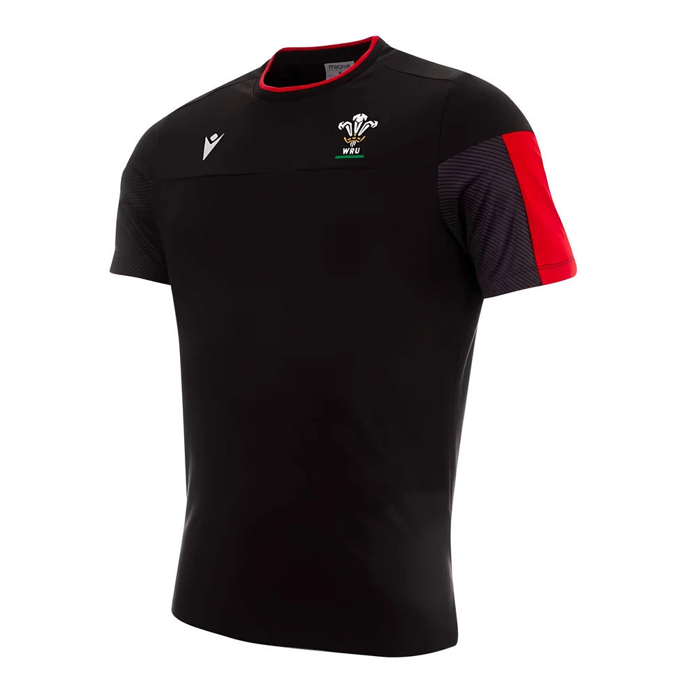 2020-2021 Wales Official Poly Cotton Travel Shirt (Black)_0