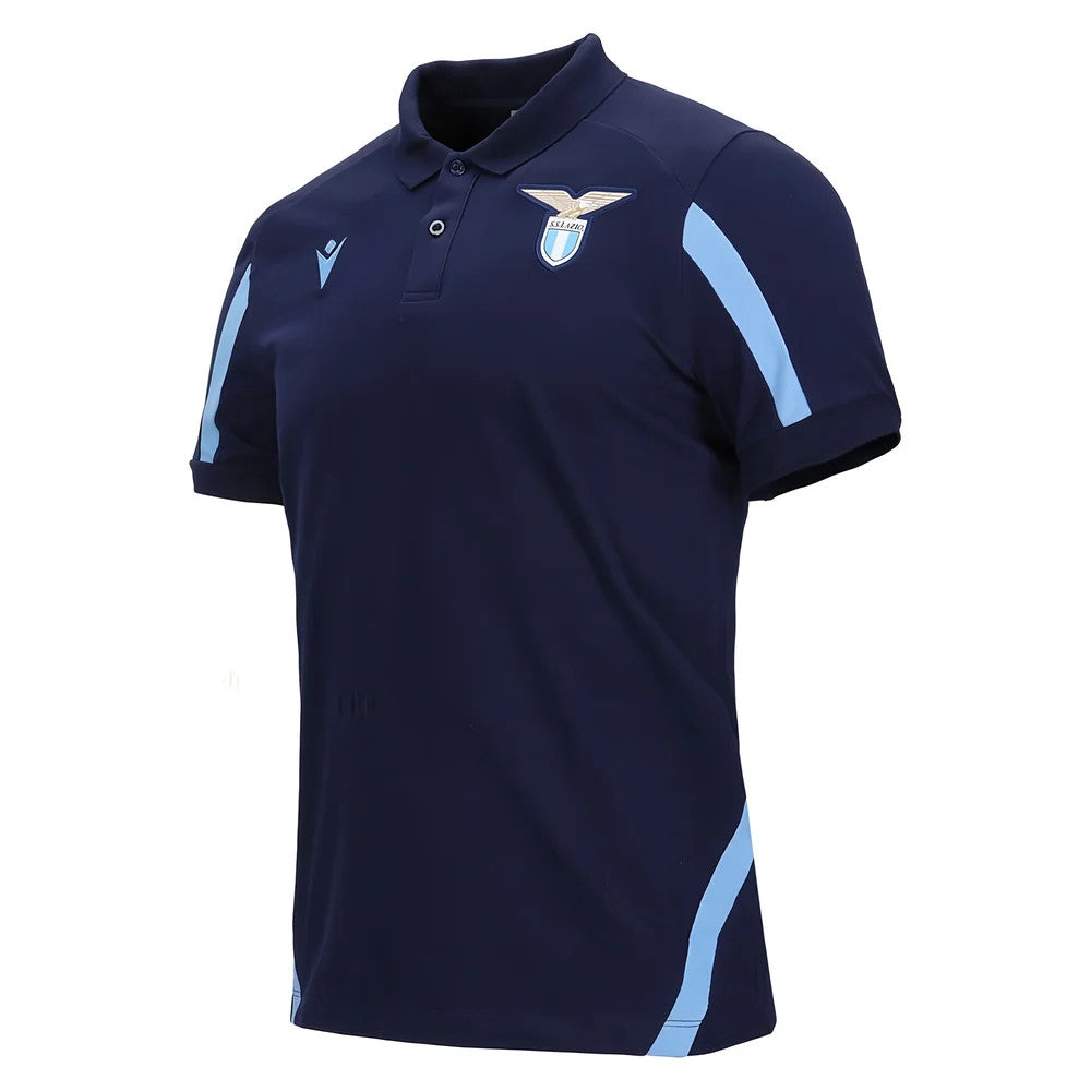 2021-2022 Lazio Poly Cotton Polo Shirt (Navy)_1