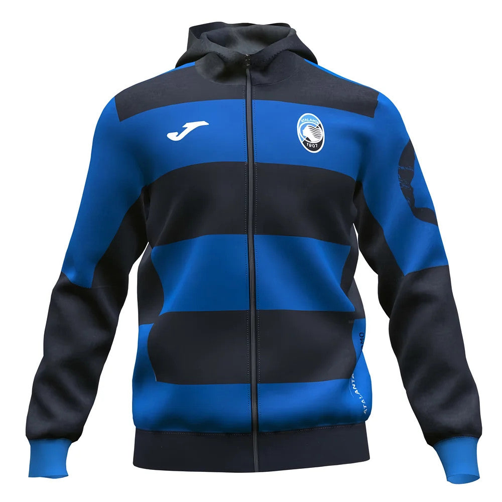 2021-2022 Atalanta Zip Up Hoodie (Royal-Black)_0