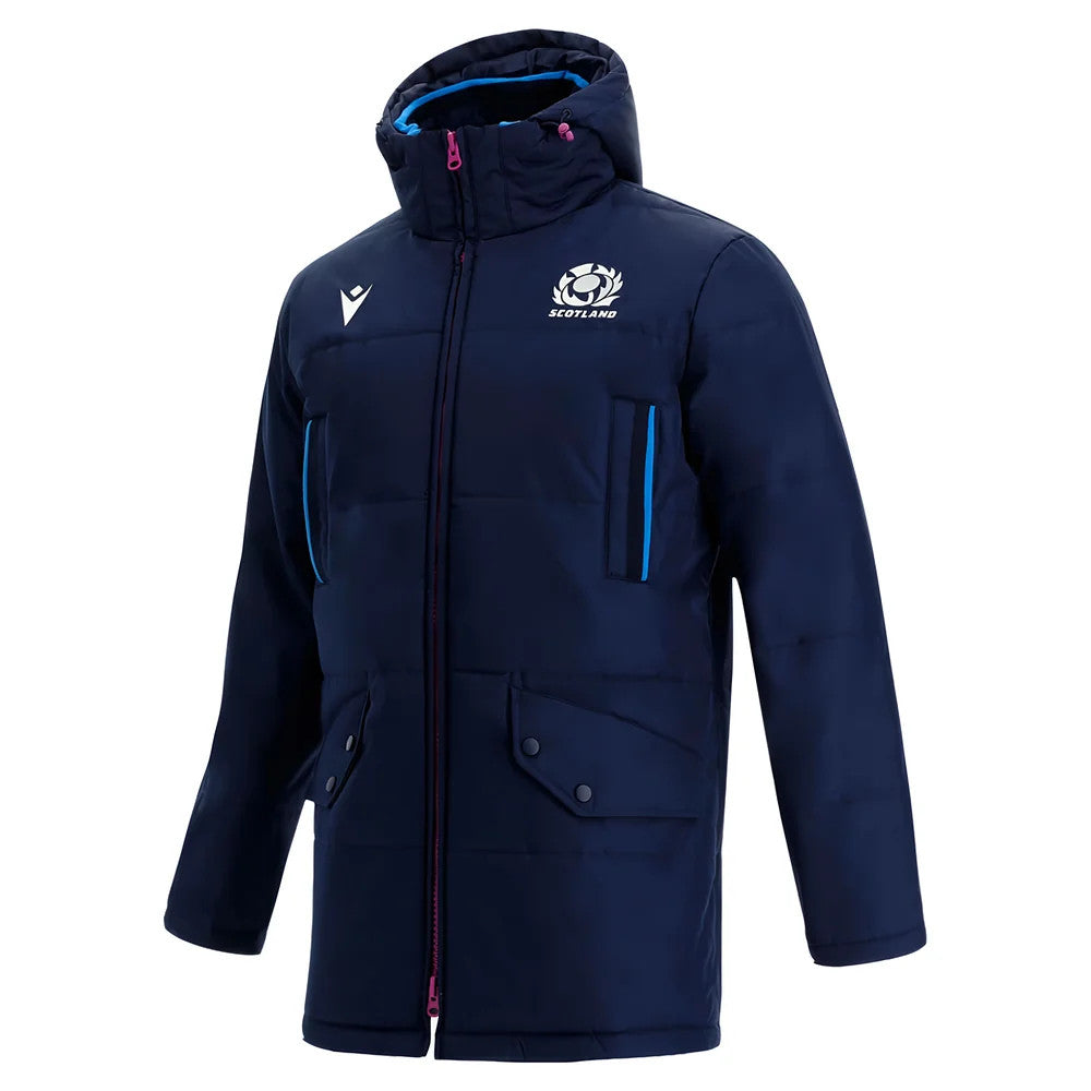 2021-2022 Scotland Travel Long Puffa Jacket (Navy)_0