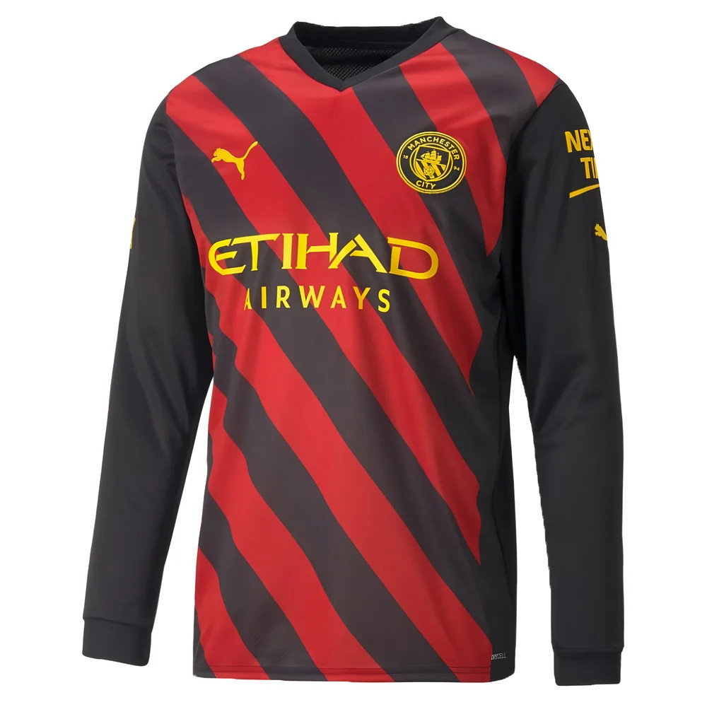 2022-2023 Man City Long Sleeve Away Shirt (DE BRUYNE 17)_3