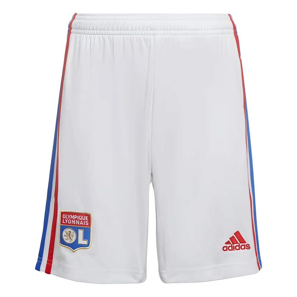 2022-2023 Olympique Lyon Home Shorts (White) - Kids_0