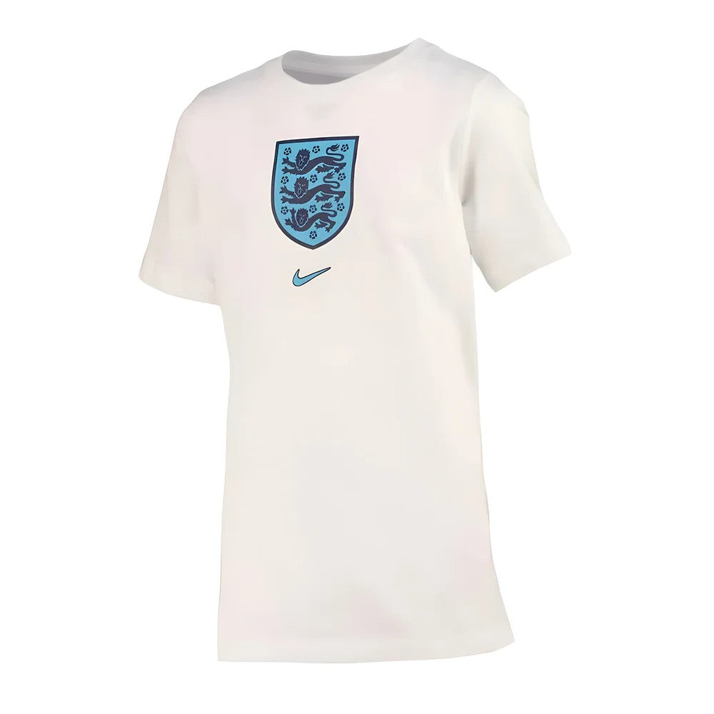 2022-2023 England Crest Tee (White) - Kids_0
