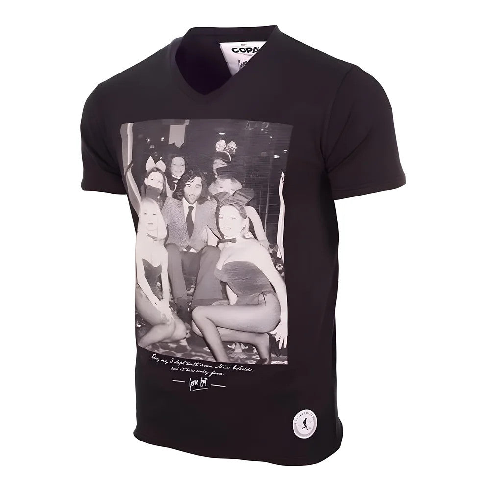 George Best Playboy Bunnies T-Shirt (Black)_1