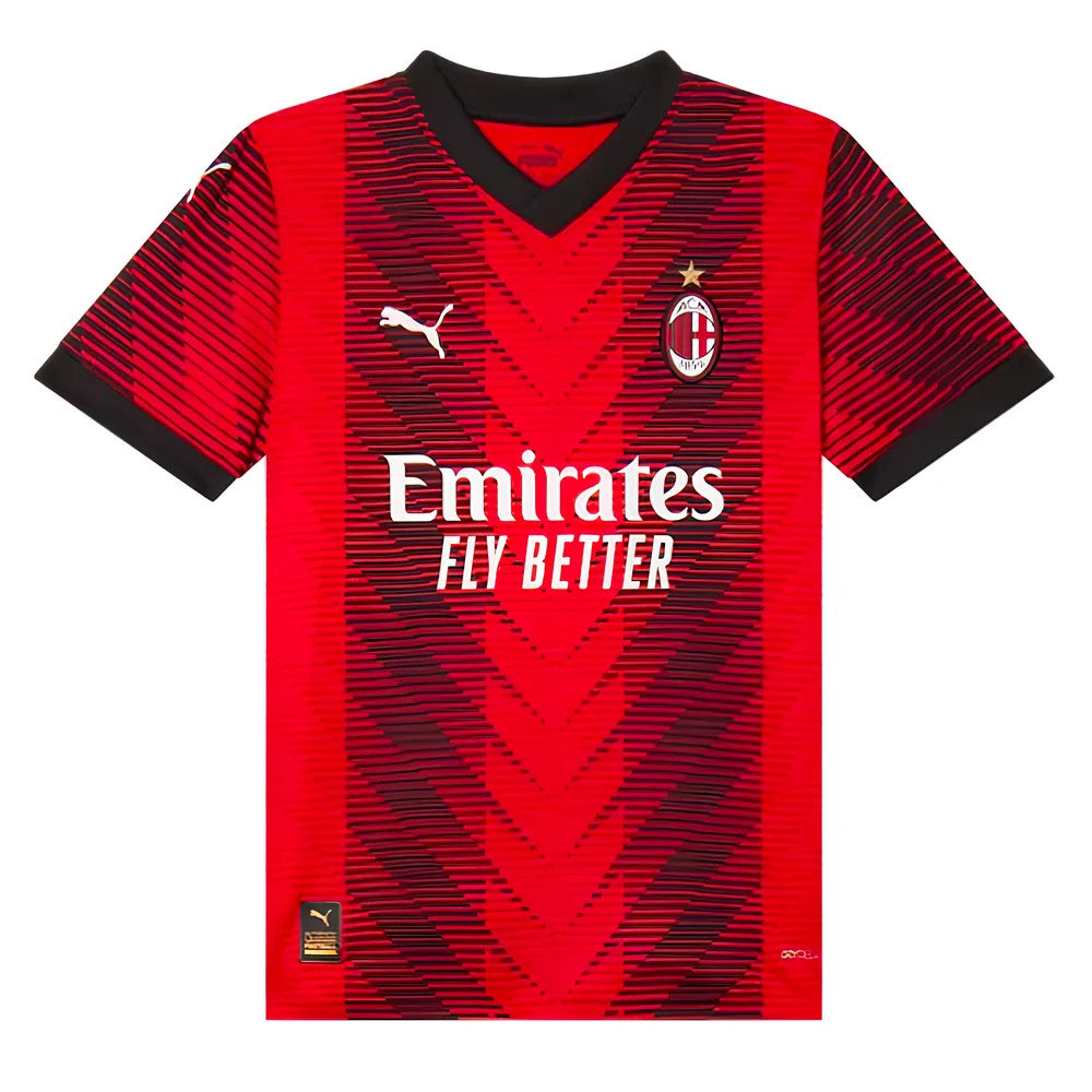 2023-2024 AC Milan Home Shirt (Kids) (Rafa Leao 10)_3