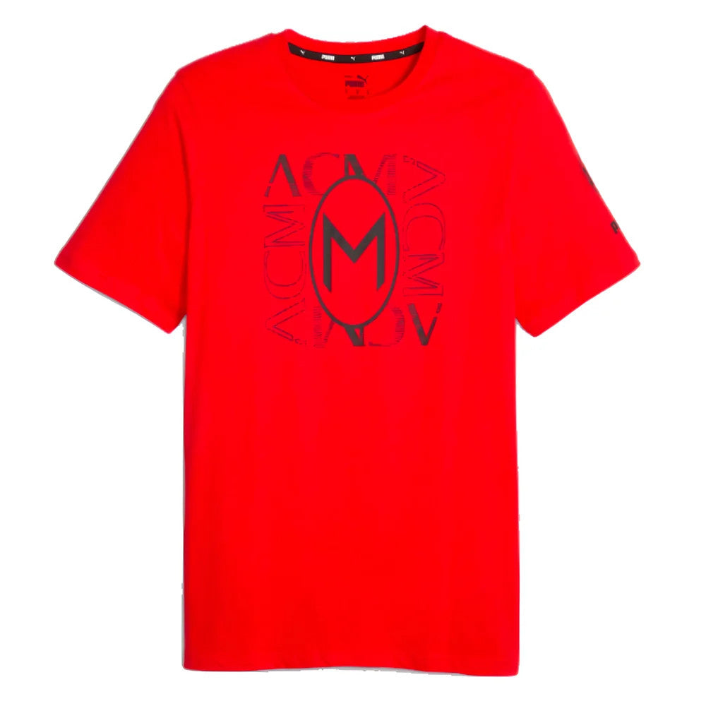 2023-2024 AC Milan FtblCore Graphic Tee (Red)_0