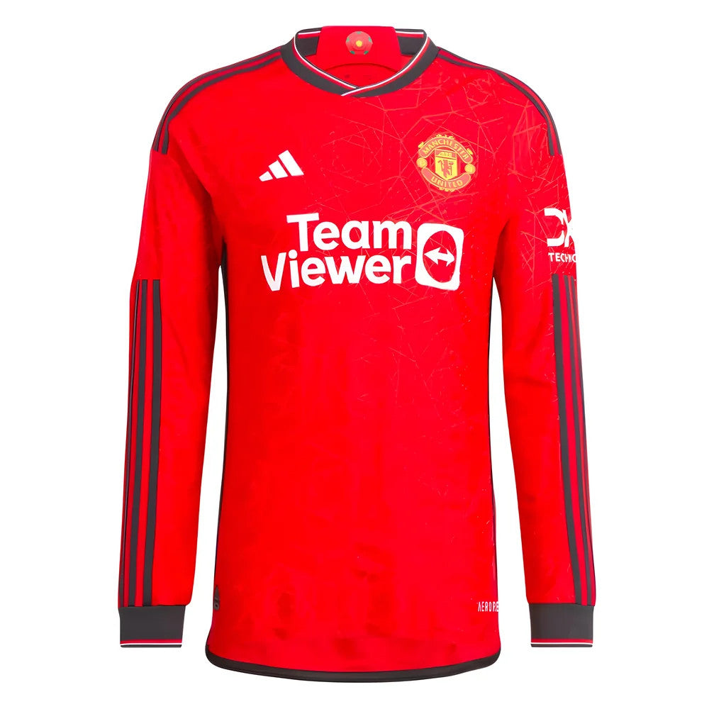 2023-2024 Man Utd Long Sleeve Home Shirt_0