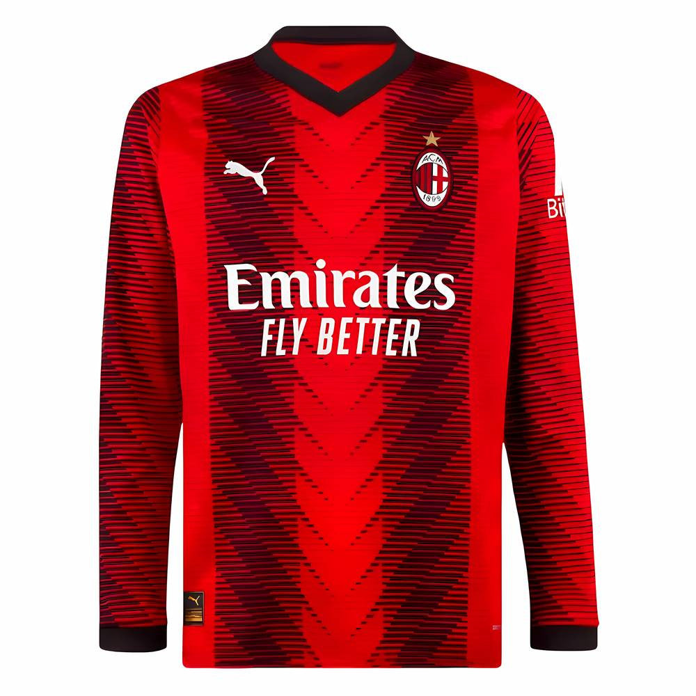 2023-2024 AC Milan Long Sleeve Home Shirt_0