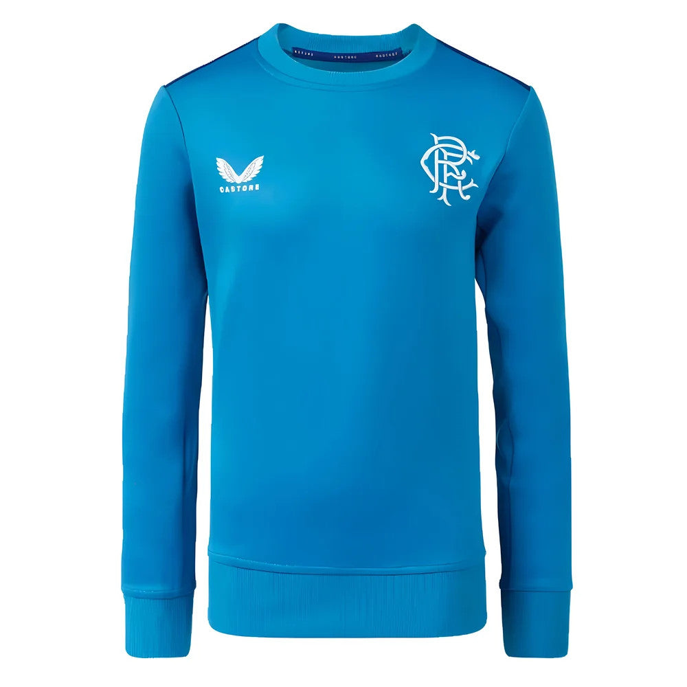 2023-2024 Rangers Players Training Sweatshirt (Deep Water) - Kids_0