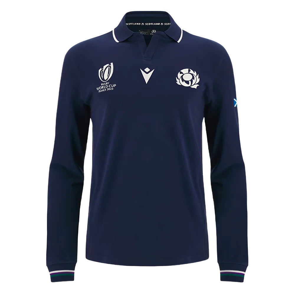 Scotland RWC 2023 Classic Home Rugby Shirt - Long Sleeve (Your Name)_3