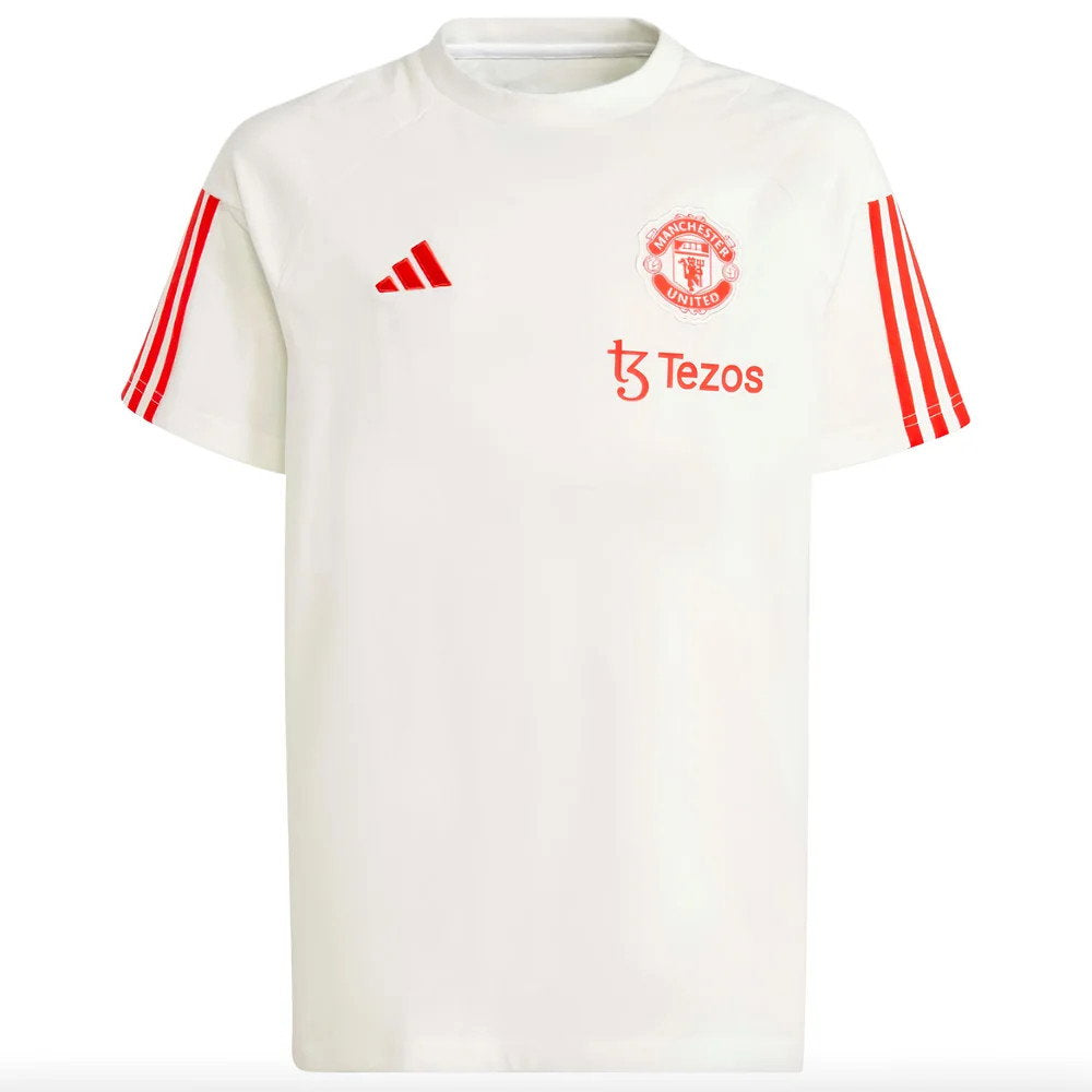 2023-2024 Man Utd Training Tee (White) - Kids (Zelem 10)_3