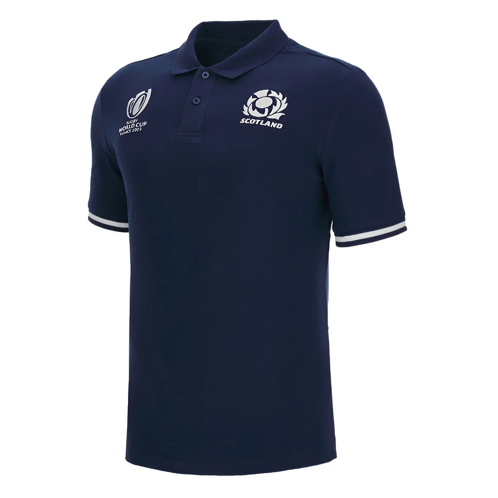 Scotland RWC 2023 Rugby Polo Shirt (Navy) - Kids_0
