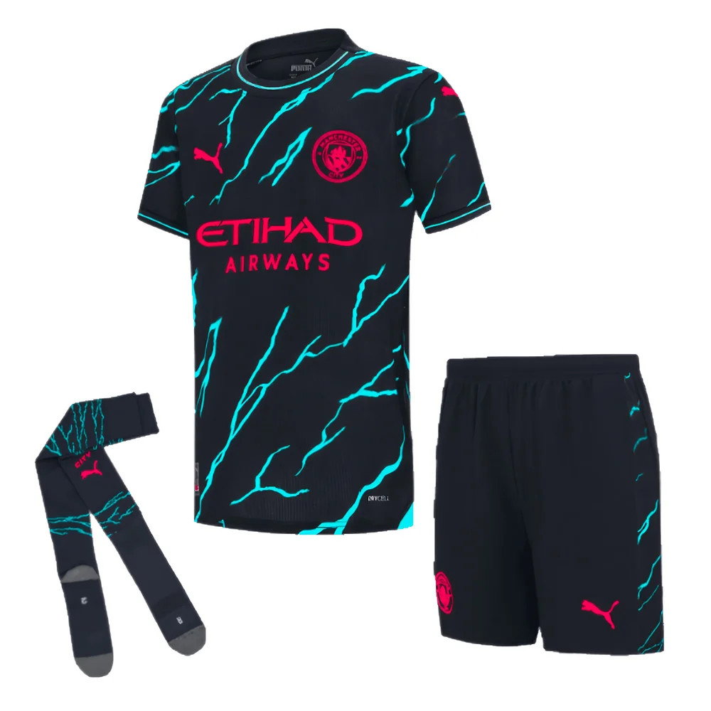 2023-2024 Man City Third Mini Kit (Hemp 11)_3