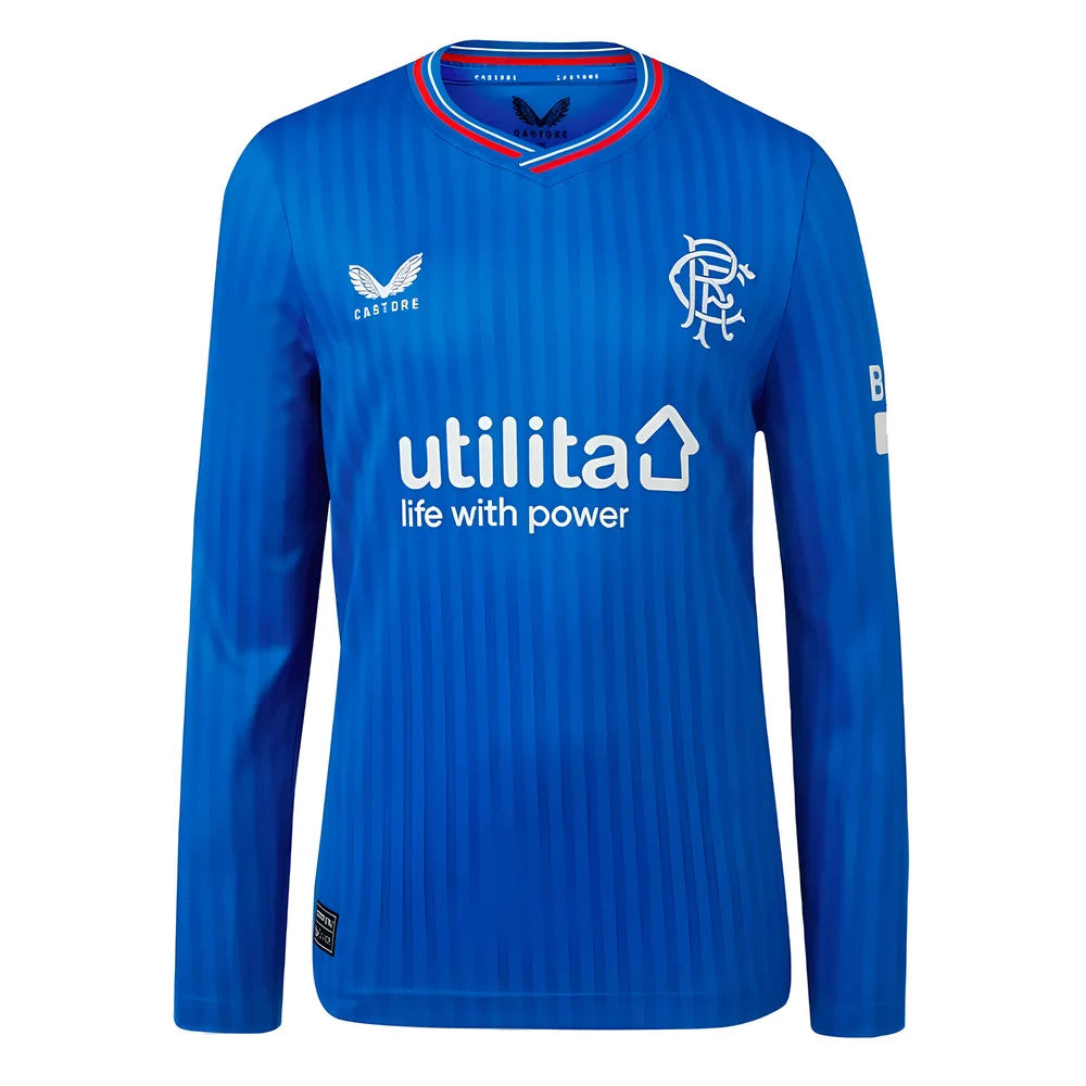2023-2024 Rangers Long Sleeve Home Shirt (Kids)_0