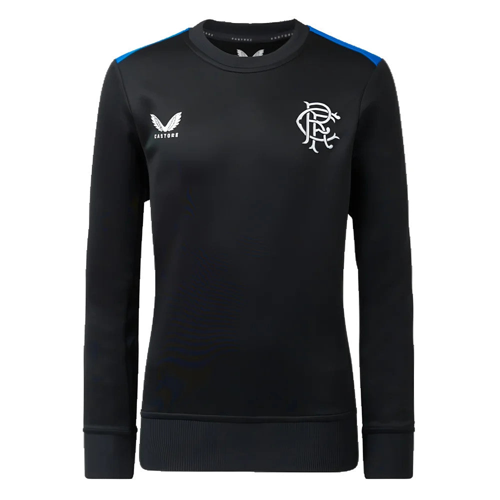 2023-2024 Rangers Players Matchday Sweatshirt (Black) - Kids_0