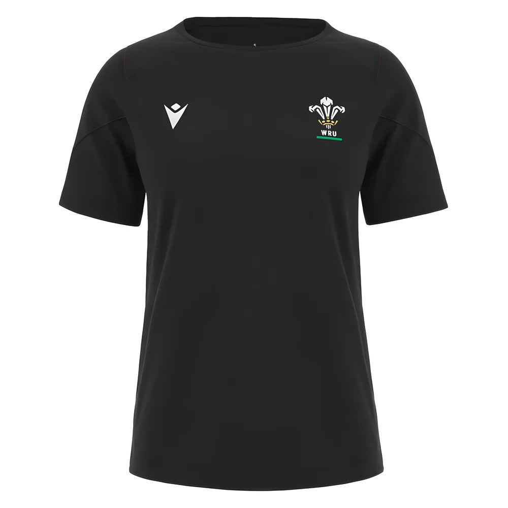 2023-2024 Wales Rugby WRU Cotton Tee (Black) - Ladies_0