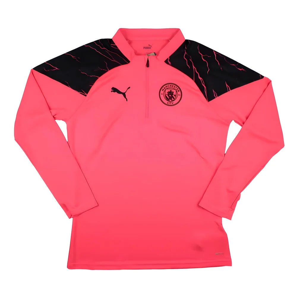 2023-2024 Man City Training Half Zip Top (Sunset Glow)_0