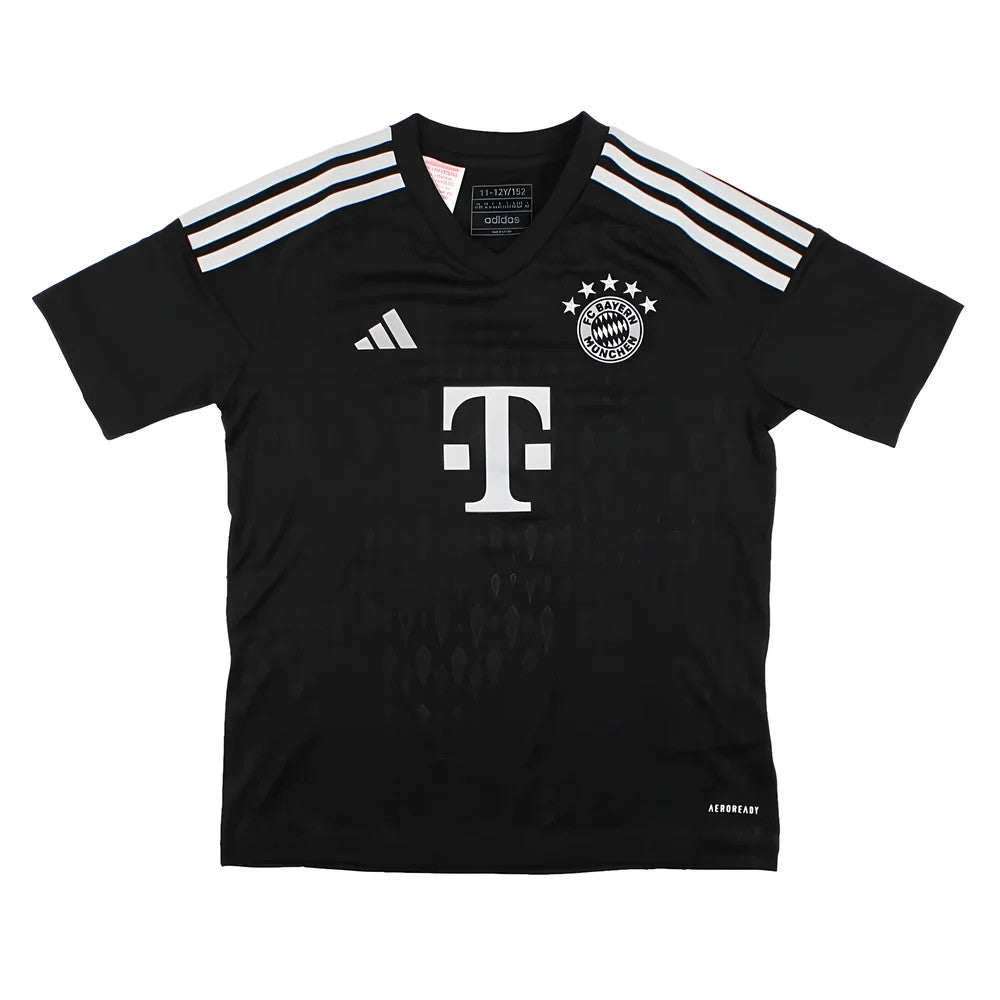 2023-2024 Bayern Munich Goalkeeper Shirt (Black) - Kids_0