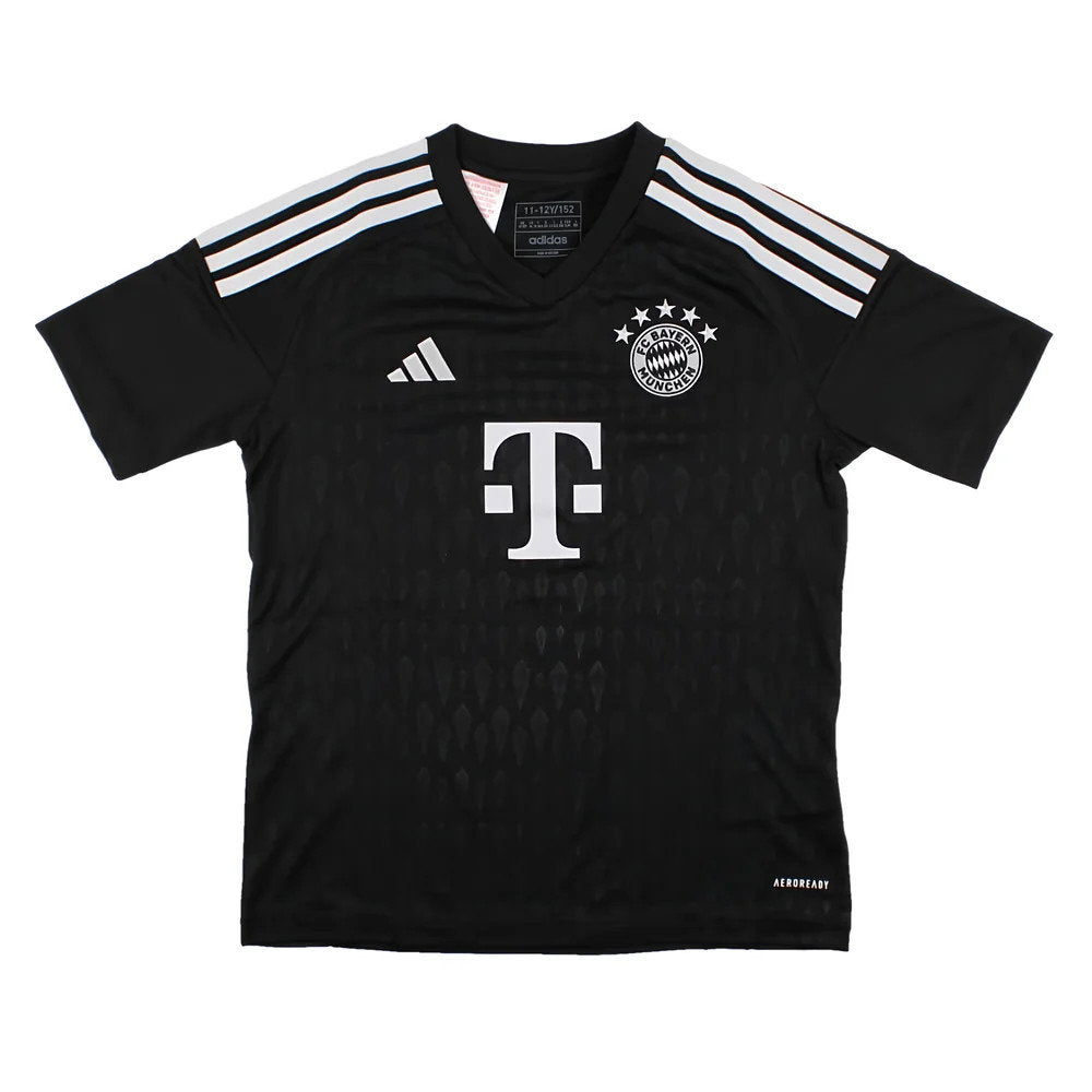 2023-2024 Bayern Munich Goalkeeper Shirt (Black) - Kids (ULREICH 26)_3