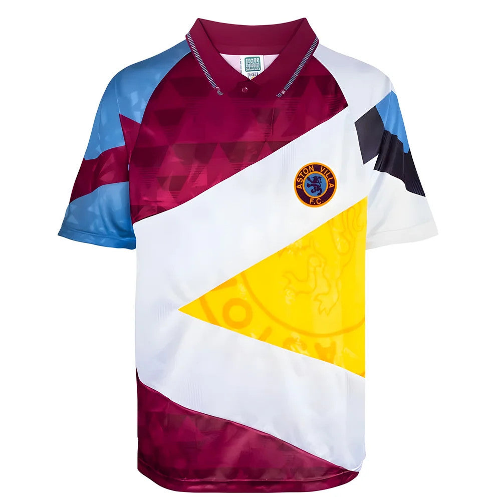 Aston Villa 1990 Mash Up Retro Football Shirt (Your Name)_3