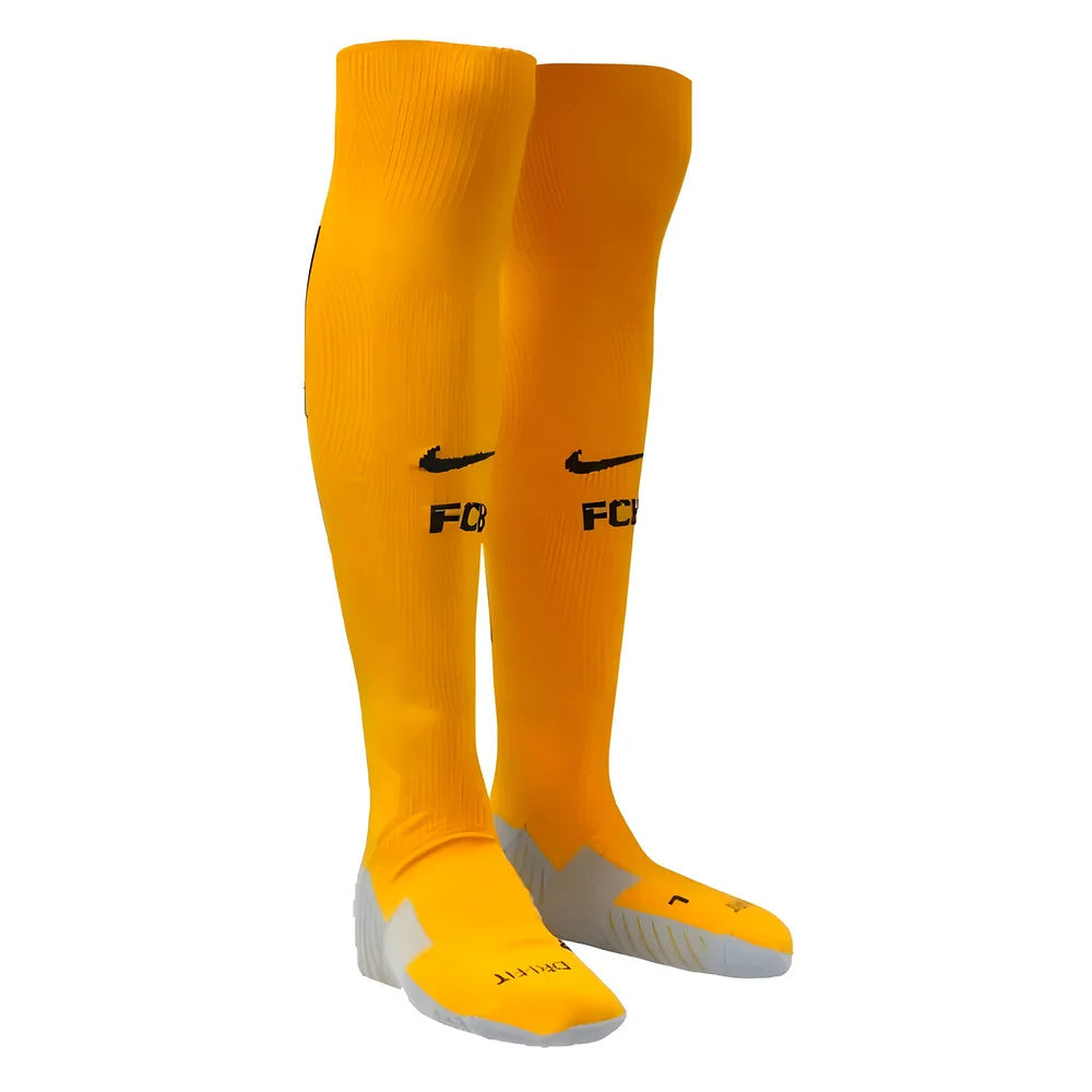 2015-2016 Barcelona Away Socks (Gold)_0