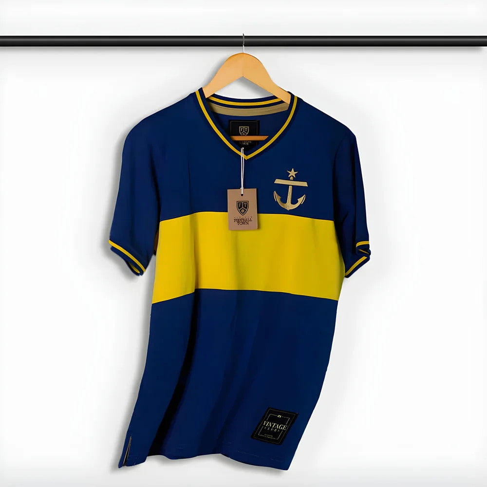 Boca El Ancla Home Retro Football Shirt_0