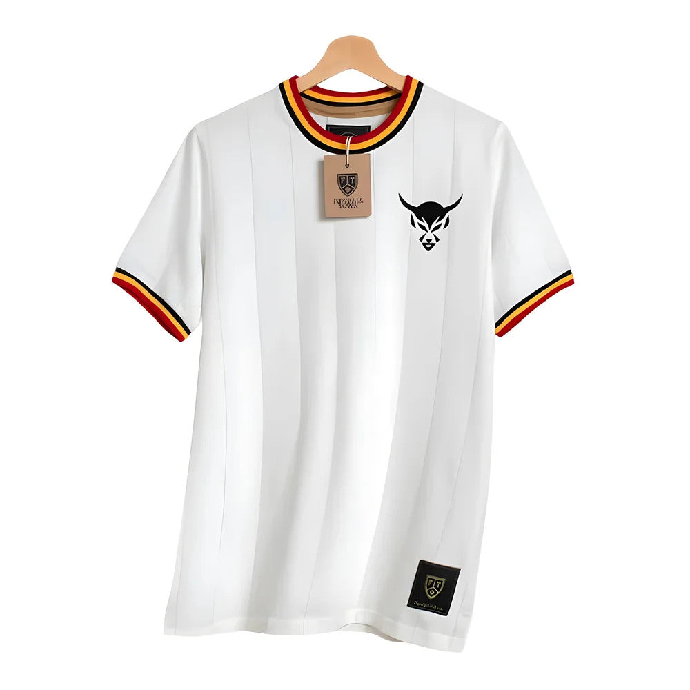 Belgium Le Diable Retro Football Shirt (White)_0