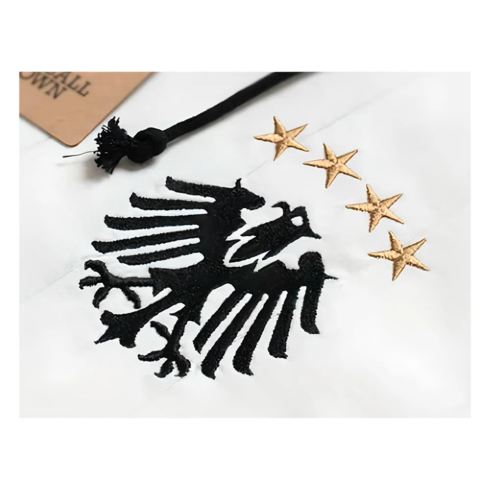 Germany Home Retro Shirt with Laces Die Adler_1