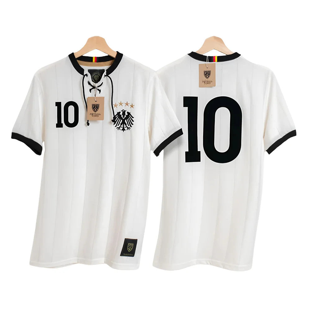Germany Home Retro Shirt with Laces Die Adler_0