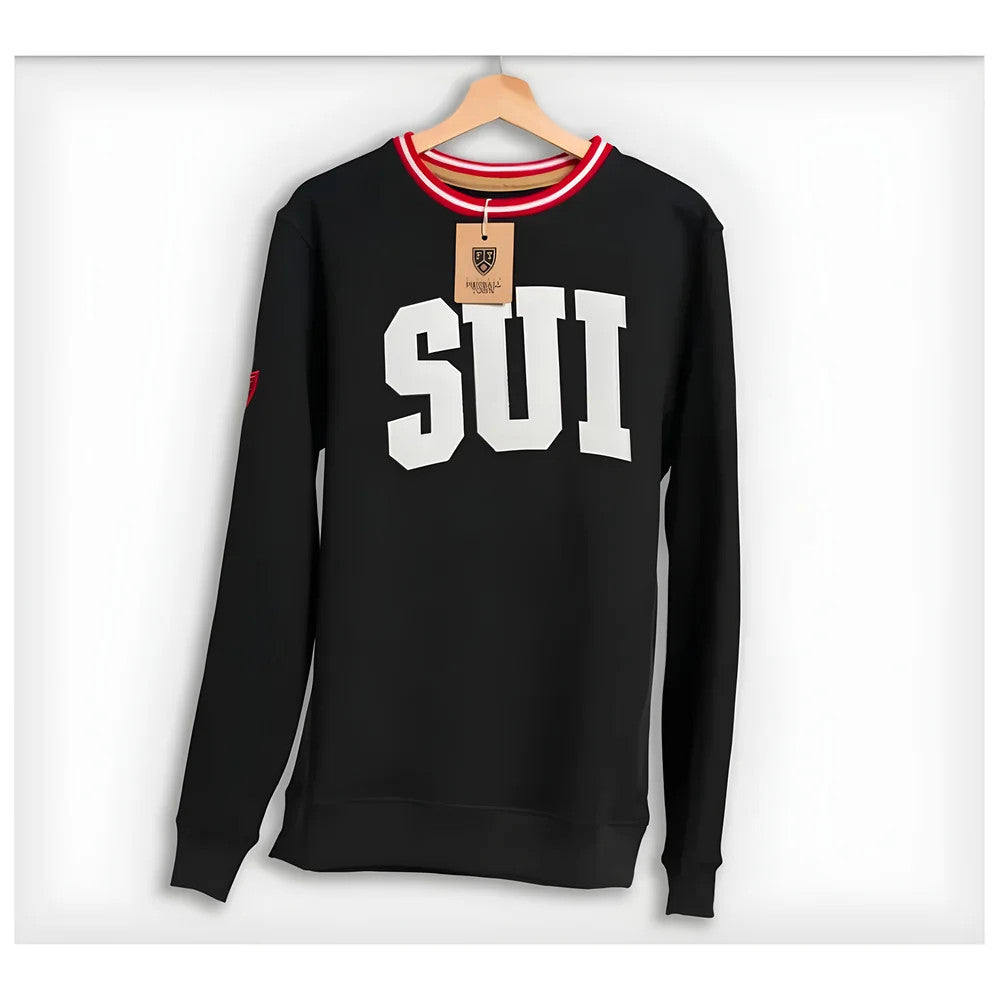 Switzerland Retro Football Sweatshirt_0