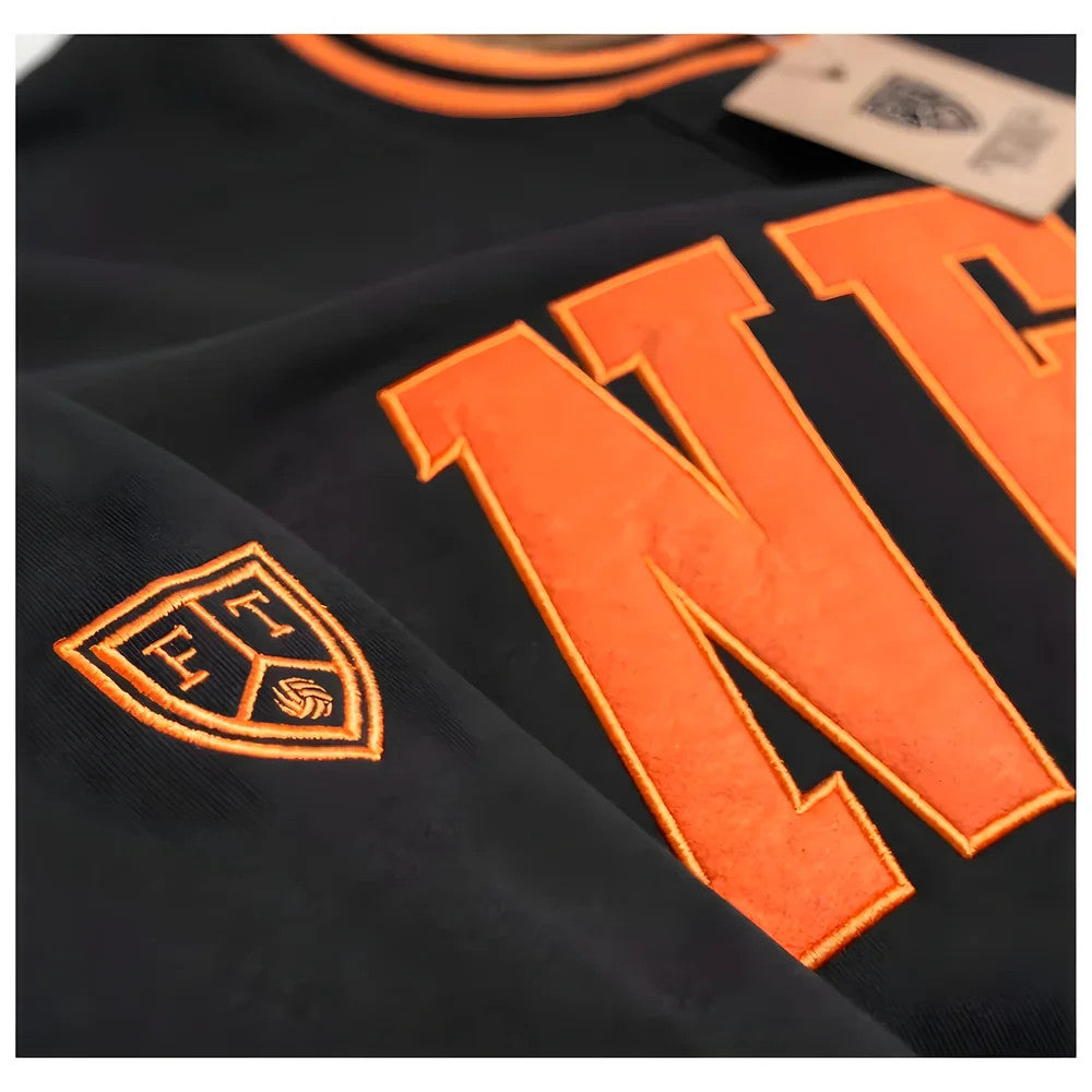 Netherlands Retro Football Sweatshirt (Black)_1