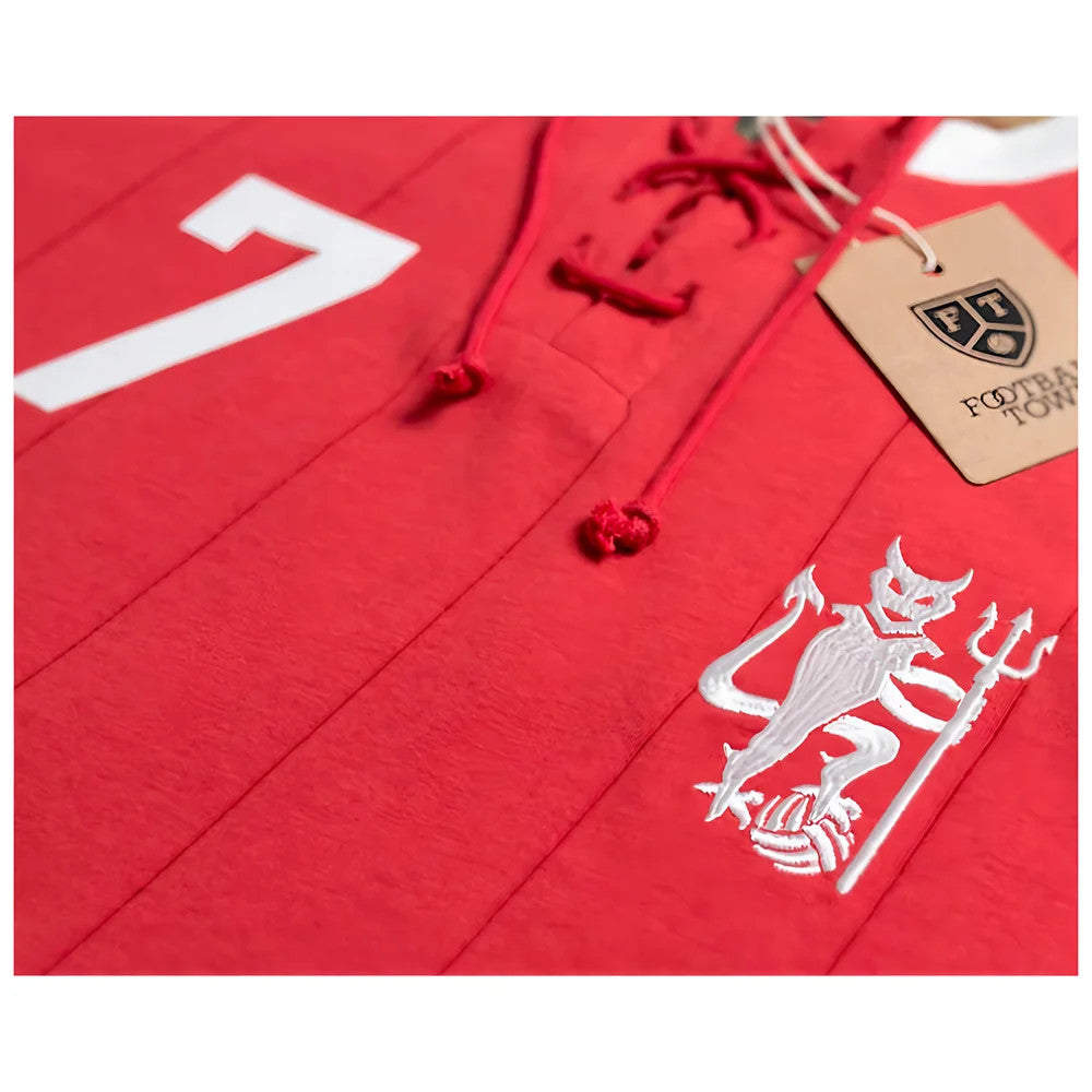 Manchester Ronaldo Retro Shirt with Laces The Devil_1
