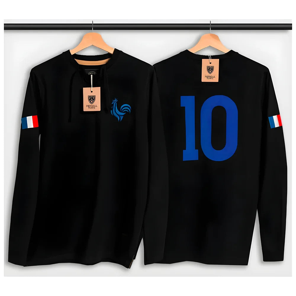 France Retro Shirt Black Les Bleus_0
