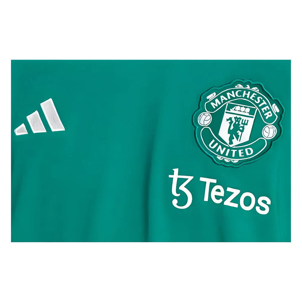 2023-2024 Man Utd Training Tee (Green) (Amrabat 4)_4