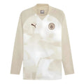 2023-2024 Man City Prematch LS Sweat Top (Granola)_0