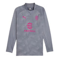 2023-2024 AC Milan Prematch LS Sweat Top (Gray Tile)_0