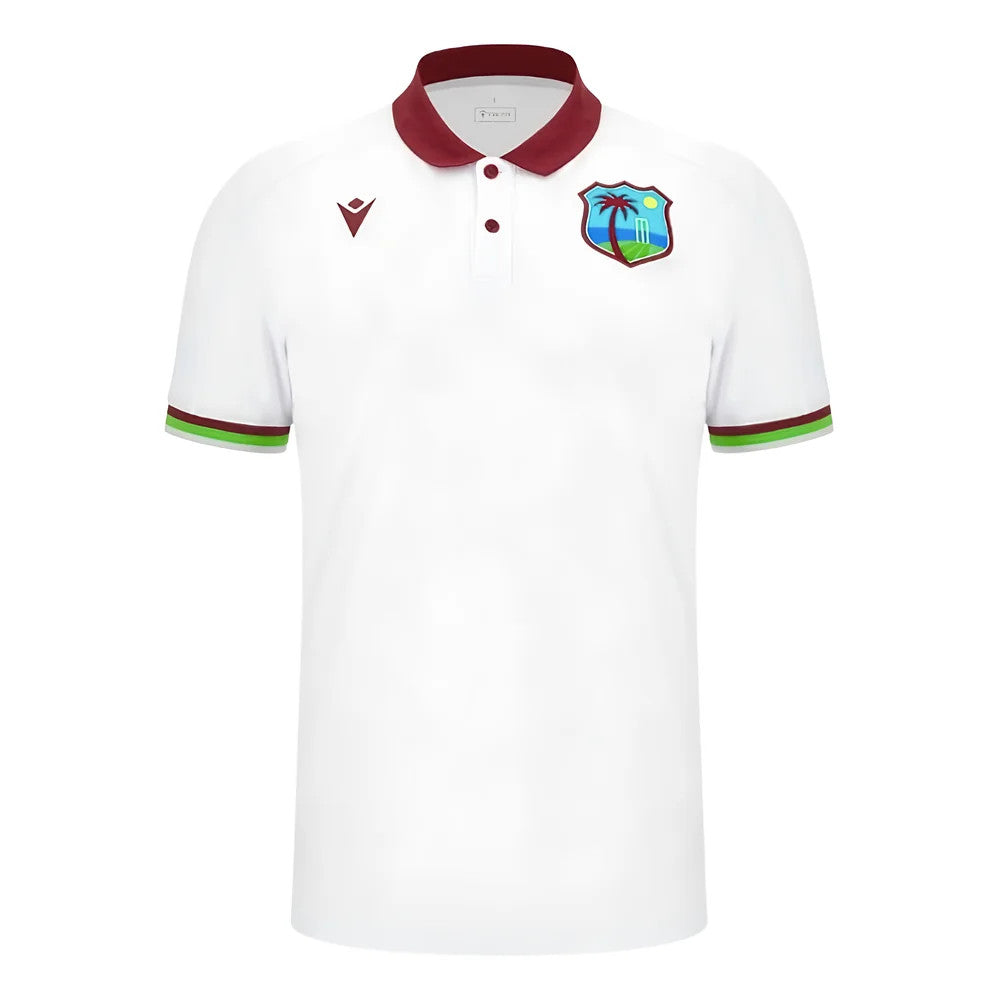 2023-2024 West Indies Cricket Travel Polo (White)_0