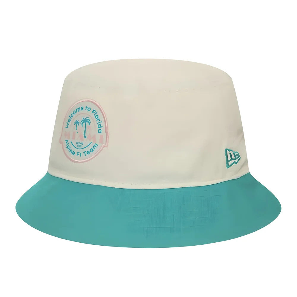 2024 Alpine F1 Miami Tapered Special Bucket Hat (White) - Large_0